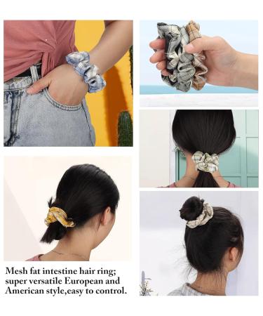 ZdycgTime 7-Piece Flower-Shaped Elastic Hair Bands - Curly Hair Accessories for Women - Soft Rubber Ponytail Holders - Buy Online on GoSupps.com