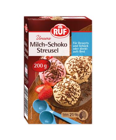 Call milk chocolate sprinkles chocolate sprinkles ideal on bread for colorful cookies cookies muffins dessert & ice cream gluten-free 1 x 200g 1 Pack of 1x200g milk chocolate - Buy Online on GoSupps.com