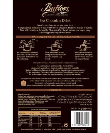 Butlers Hot Chocolate 240 g 1 - Buy Online on GoSupps.com