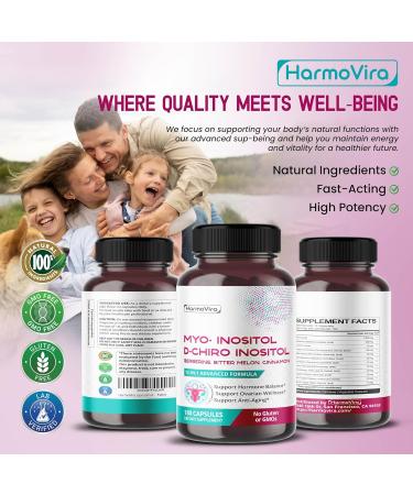 Myo-Inositol + D-Chiro Inositol Supplement 12-in-1 Formula with Berberine Cinnamon Bitter Melon 180 Capsules Non-GMO Gluten-Free 60 count (pack of 2) - Buy Online on GoSupps.com