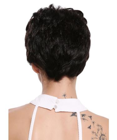 WIG ME UP NG-HH-13-0 Human Hair Wig for Women & Men - Short Wavy Fashionable Natural Undyed Dark Brown - Buy Online on GoSupps.com