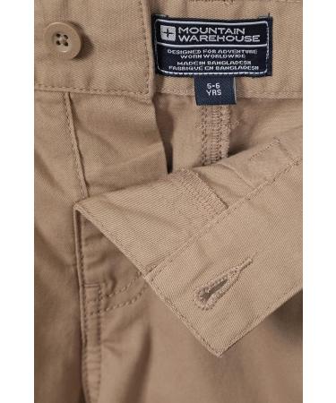 Mountain Warehouse Kids Cargo Shorts - 100% Cotton Beige (13 Years) | Summer Pants - Buy Online on GoSupps.com