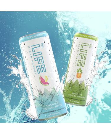 Equo Life Clean Energy Drink with Siberian Ginseng - Tropical Breeze 12 Fl Oz - Pack of 12 - Boost Your Energy & Vitality - International Shipping Available - Buy Online on GoSupps.com