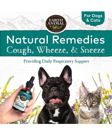 Earth Animal Herbal Remedies Supplement for Cats & Dogs - Cough, Wheeze & Sneeze - Buy Online on GoSupps.com