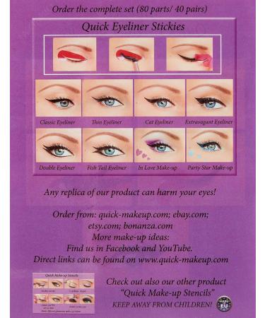 Quick Make-up Eyeliner Stickies MINI SET - 24 Pieces | Perfect for Effortless Eye Looks | International Shipping Available - Buy Online on GoSupps.com