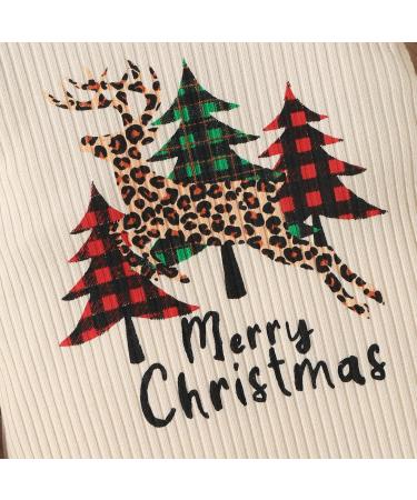 Loalirando Baby Christmas Romper Jumpsuit | My First Xmas Outfit 6-9 Months Beige 83 - Tree Design - Buy Online on GoSupps.com