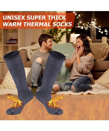 Time and River Thermal Socks - Unisex Soft Insulated Heat Socks for Winter Activities (Black)*2 | Medium Size - Buy Online on GoSupps.com