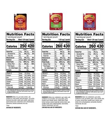 Rice A Roni Heat & Eat Rice 3-Flavor Variety Pack 8.8oz (Pack of 6) - Heat & Serve - Buy Online on GoSupps.com