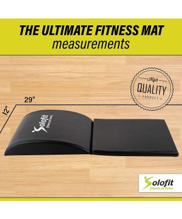 Solofit Ab Exercise Mat for Full Range Motion Ab Workouts - Lower Back & Lumbar Support, Stretches Ab Muscles | Core Trainer Pad with Tailbone Support - Buy Online on GoSupps.com