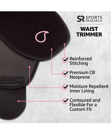 Sweet Sweat Waist Trimmer Belt - Small Black & Pink | Sports Research - Buy Online on GoSupps.com