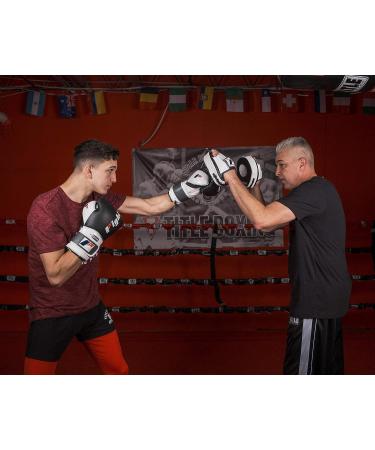 Fighting Sports Tri-Tech Elite Punch Mitts - Black/White | High-Quality Boxing Training Gear - Buy Online on GoSupps.com