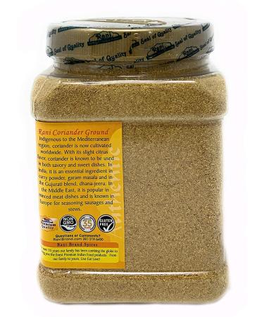 Rani Coriander Ground Powder 14oz (400g) PET Jar - All Natural, Salt-Free, Vegan | Gluten Friendly - Buy Online on GoSupps.com