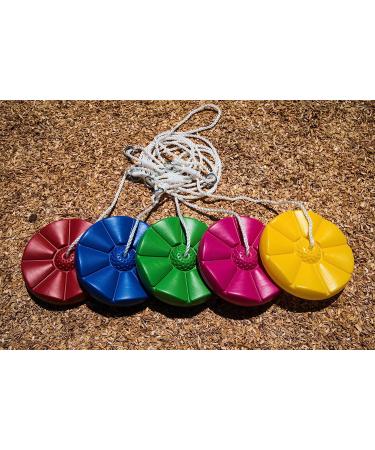 Squirrel Products Heavy Duty Blue Disc Tree Swing with Rope for Outdoor Play - Buy Online on GoSupps.com