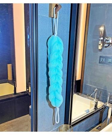 Stretch Back Sponge with Rope Handles Exfoliating Body Scrubber - 2-Pack Green - Buy Online on GoSupps.com