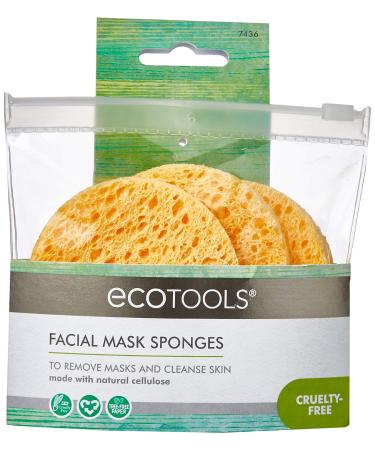 Eco Tools Facial Mask Sponges - 3 Pack, 1 Count | Eco-Friendly Skincare Tool - Buy Online on GoSupps.com