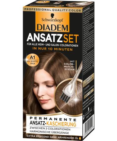 Diadem Set of 3 Diadem black heads - Colour: A1 - Light to medium brown - Level 3 (3 x 22 ml)