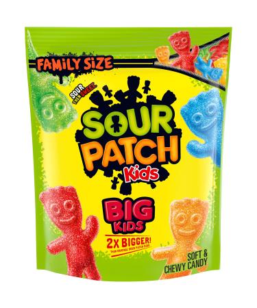 SOUR PATCH KIDS Big Soft & Chewy Candy, Family Size, 1 lb 12.8 oz