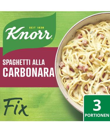 Buy Knorr Fix Spaghetti alla Carbonara - No Flavor Enhancers - 36g Pack | International Shipping Available - Buy Online on GoSupps.com