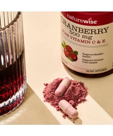 NatureWise Cranberry Extract Pills 12 500mg - Vegan Urinary Tract & Immune Support with Vitamin C & E - Sugar-Free Non-GMO - 60 Capsules - Buy Online on GoSupps.com