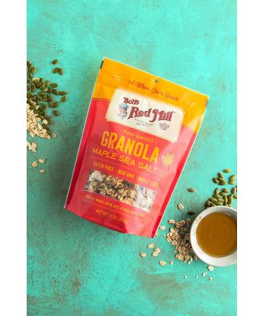 Bob's Red Mill Homestyle Maple Sea Salt Granola 11oz - Pack of 6 - Buy Online on GoSupps.com