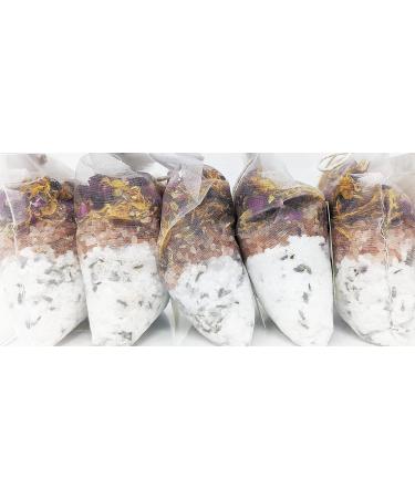 Natural & Organic Tub Tea with Bath Salts - Handmade Herbal Soak for Relaxation & Muscle Relief | Self-Soothing Bath Treatment | Great Gifts | Pack of 5 - Buy Online on GoSupps.com