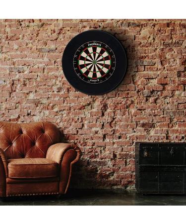 ProDarts Dart Surround - Black Ring Wall Protection for Dartboards - Professional Look - 45.5cm Diameter - Stable Border - Easy Installation - Buy Online on GoSupps.com