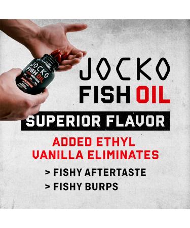 Jocko Fuel Omega 3 Fish Oil Supplement 2000mg - Burpless Fatty Acid Supplement Wild Caught Powerful Antioxidant with Astaxanthin (60 Capsules) 60 Count (Pack of 1) - Buy Online on GoSupps.com