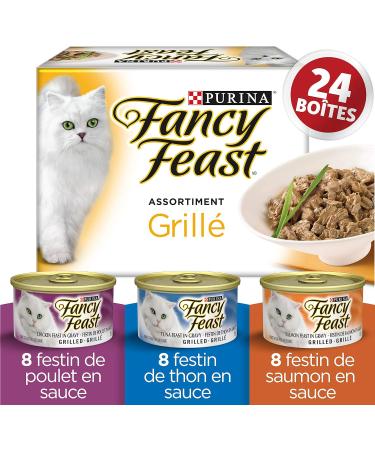 Fancy Feast Wet Cat Food - Grilled Variety Pack + Grilled in Gravy Variety Pack (36 Cans) - Buy Online on GoSupps.com