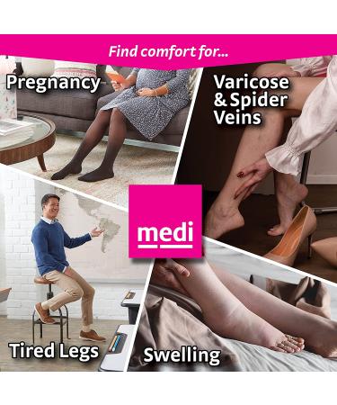 mediven Sheer & Soft Women's 20-30 mmHg Compression Pantyhose - Closed Toe, Natural - Size III - Buy Online on GoSupps.com