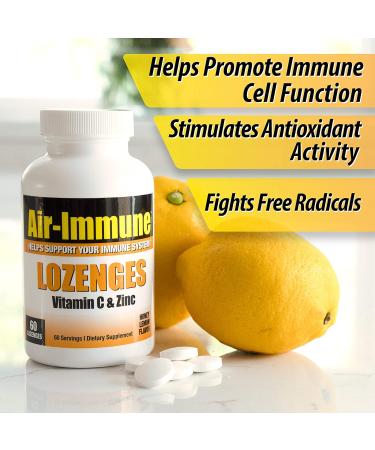 Air Immune Lozenges with Vitamin C & Zinc - 60 Servings, Immune Support - Buy Online on GoSupps.com