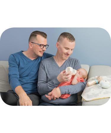 MAM Easy Start Anti-Colic Slow Flow Bottles 5 oz (4-Count) Gray and Blue - Buy Online on GoSupps.com