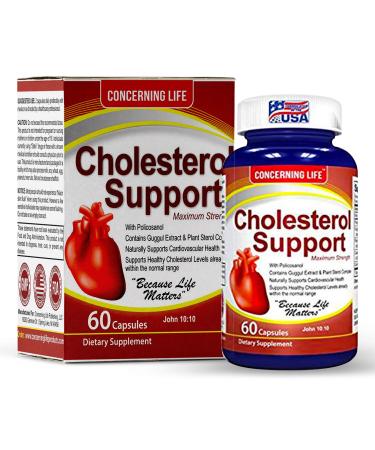 Lower High Cholesterol Naturally - with Cholesterol Support, Helps Lower Bad LDL and Triglyceride - Natural High Cholesterol Reducing Supplement - Heart Healthy