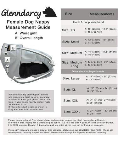 Glenndarcy Female Dog Diapers - Waterproof XL Patchwork Pants | Best International Shipping - Buy Online on GoSupps.com