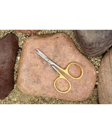 Fly Tying Hair Scissors 4.5 Inch Yellow - Curved - Buy Online on GoSupps.com