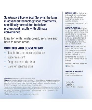 ScarAway Silicone Scar Spray 1.7 oz - Promotes Healing & Fades Scars - 1.7 Fl Oz (Pack of 1) - Buy Online on GoSupps.com