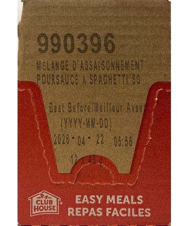 Club House Dry Sauce/Seasoning/Marinade Mix Spaghetti 43g Case Pack 12 Count Cheddar Cheese 43 g (Pack of 12) - Buy Online on GoSupps.com