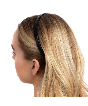 France Luxe 1/2 Ultracomfort Embossed Croc Black Headband - Buy Online on GoSupps.com