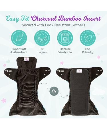 LittleDingo Reusable Cloth Diapers Bundle with Bamboo Inserts and Wet Bag - Autumn Animal Theme - Buy Online on GoSupps.com