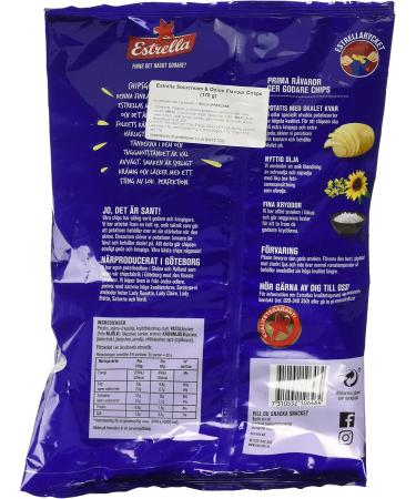 Estrella Sour Cream and Onion Crisps 175 g - Buy Online on GoSupps.com