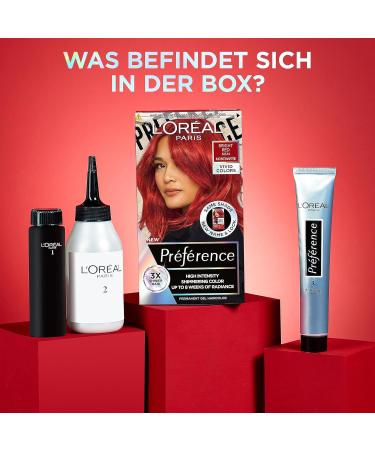 L'Or al Paris Pr f rence Vivid Colors 8.624 Bright Red - Intensive Permanent Hair Color for 8 Weeks of Shine & Intense Color | International Shipping - Buy Online on GoSupps.com