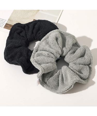 Ivyu Microfiber Hair Drying Scrunchies - Large Jumbo Towel Scrunchie for Curly Hair | Anti Frizz & Absorbent Terry Cloth | Perfect Shower & Sleep Hair Accessory - Buy Online on GoSupps.com