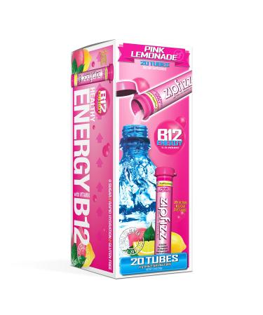 Zipfizz Healthy Sports Energy Mix with Vitamin B12 Pink Lemonade 20 Tubes 0.39 oz (11 g) Each