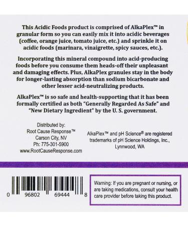 Acidic Foods 3-oz Granules | AlkaPlex Acid Reducer | Neutralize Acids in Beverages & Foods - International Shipping - Buy Online on GoSupps.com