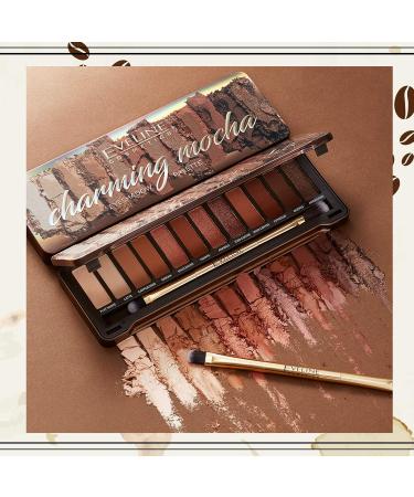 Eveline Cosmetics Charming Mocha Eyeshadow Palette - 12 Highly Pigmented Multicolor Shades (10g) for Stunning Looks - Buy Online on GoSupps.com