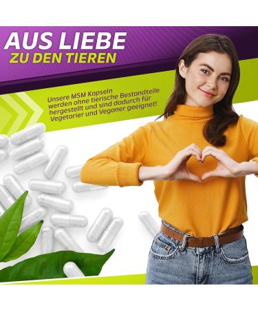  Vita2You Vita2You MSM 1600-365 Capsules - (Methylsulfonylmethane) - 800 mg per capsule - Mesh factor 40-60 - High dosed - Premium Quality - Buy Online on GoSupps.com