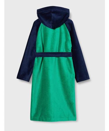 Schiesser Boys Terry Cloth Bathrobe for Baby & Toddler - Soft Green 128 | International Shipping Available - Buy Online on GoSupps.com