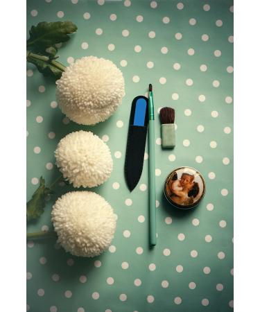 Mont Bleu Colour Crystal Nail File in Black Pouch - Small - Purse Size - Czech Tempered Glass - Handmade in Czech Republic 1 piece Aqua Blue - Buy Online on GoSupps.com