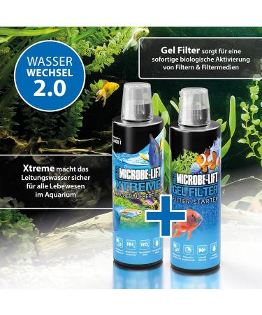 Microbe-Lift Xtreme 236ml - Safe Aquarium Water Treatment Removes Chlorine & Heavy Metals for Sea & Freshwater - Buy Online on GoSupps.com