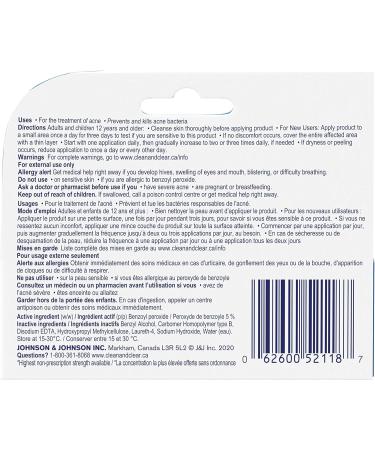 Clean & Clear Persa-Gel 5 Oil-Free Acne Spot Treatment with Maximum Strength 5% Benzoyl Peroxide Topical Pimple & Acne Medication for Face Acne Fragrance-Free 28g Acne Treatment - Maximum Strength - Buy Online on GoSupps.com