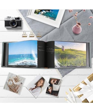 Holoary Small 4x6 Photo Album - Linen Hardcover - Holds 50 Photos - Navy Blue - Ideal for Wedding, Family Pictures, Gifts - Mini Brag Book Baby Album - Buy Online on GoSupps.com